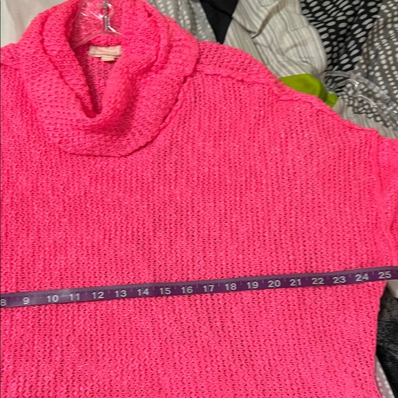 Altar'd State Vibrant Pink Cowl Neck Sweater - Picture 7 of 9